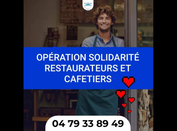 OPERATION SOLIDARITE RESTAURATEURS - Du 8/01 au 28/02 à Chambéry